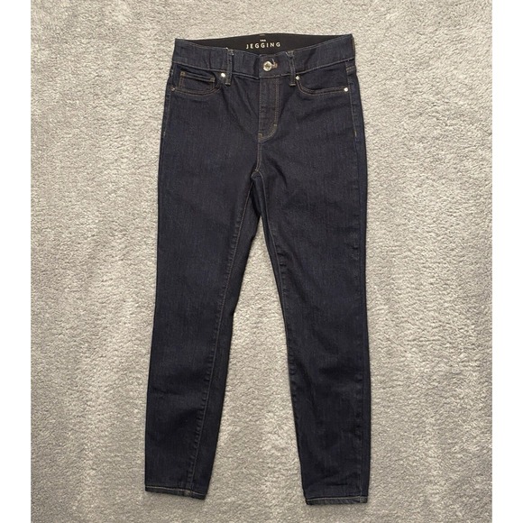 White House Black Market Denim - White House Black Market The Jegging Jeans Size 00 Blue Dark Wash Mid Rise Ankle